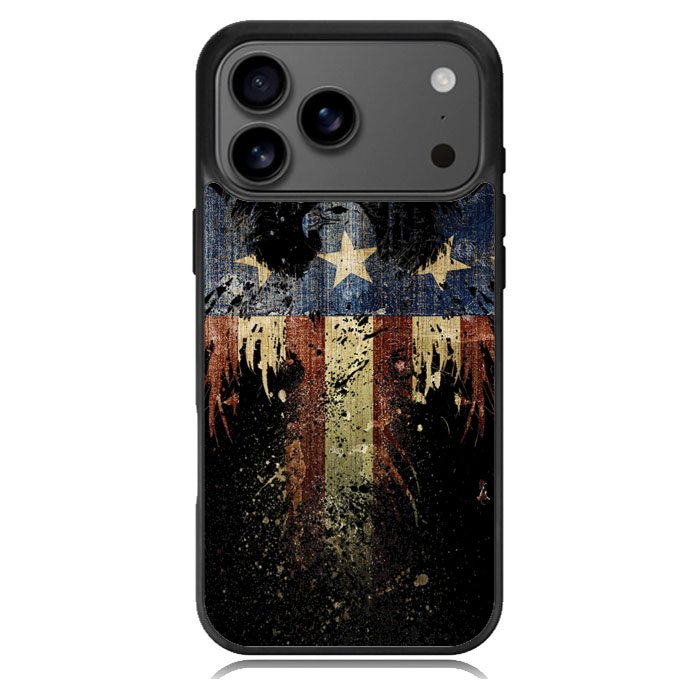 New American Eagle Flag Burning iPhone 17 Pro Case BC1863
