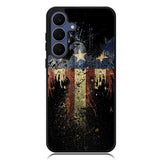 New American Eagle Flag Burning Samsung Galaxy S25 FE Case BC1863