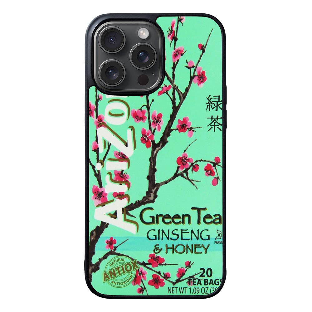 Arizona Green Tea Beverage Drink Retro Teal Case iPhone 15 Pro BC1848