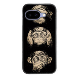 Wisdom Monkeys Thoughtful Quirky Cute Google Pixel 10A Case BC1849