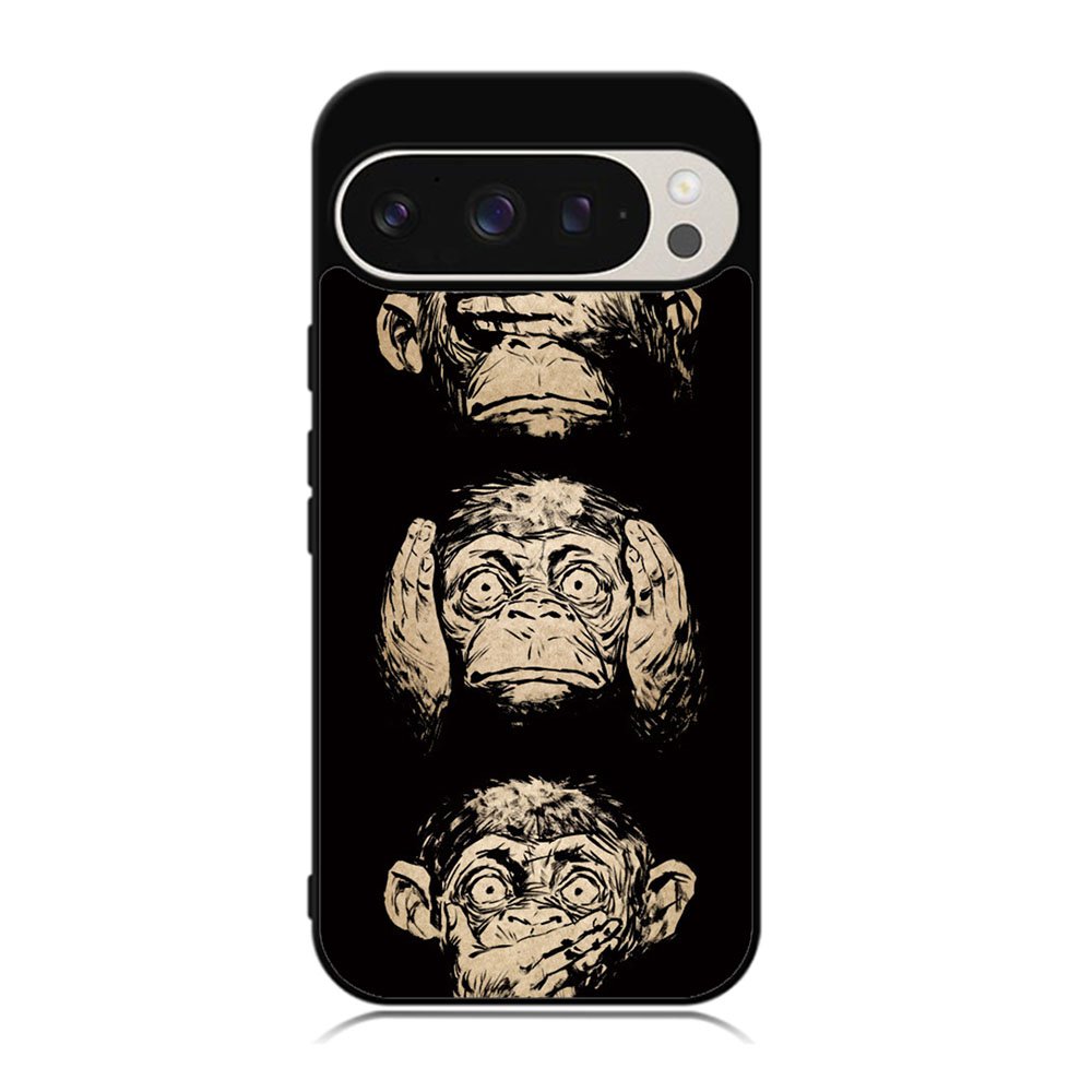 Wisdom Monkeys Thoughtful Quirky Cute Case Google Pixel 9 Pro XL BC1849