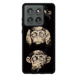 Wisdom Monkeys Thoughtful Quirky Cute Case Motorola Moto Edge 2025 BC1849