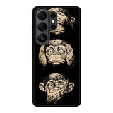 Wisdom Monkeys Thoughtful Quirky Cute Samsung Galaxy S26 Ultra Case BC1849