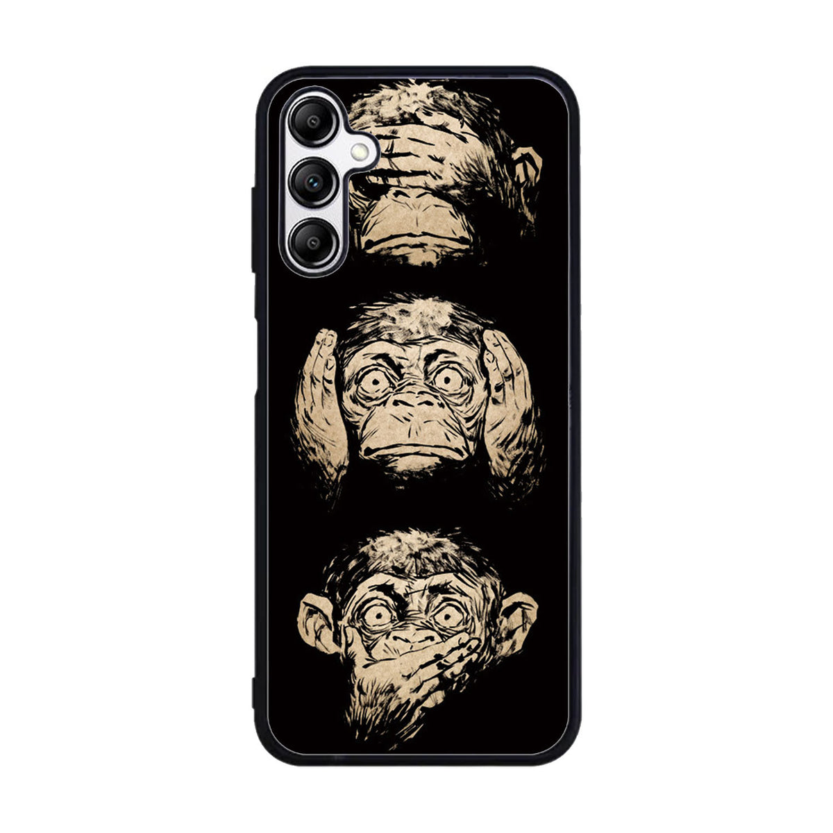 Wisdom Monkeys Thoughtful Quirky Cute Case Samsung Galaxy A15 BC1849