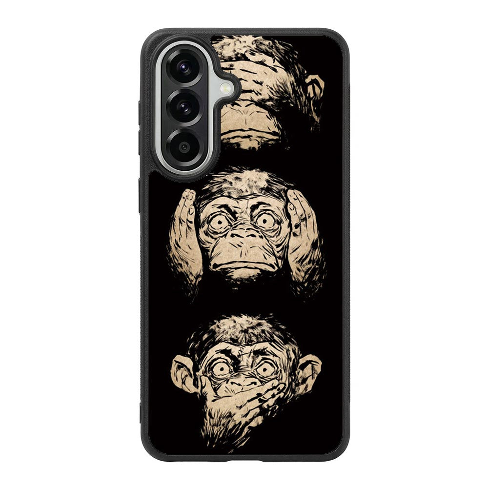 Wisdom Monkeys Thoughtful Quirky Cute Samsung Galaxy A57 Case BC1849