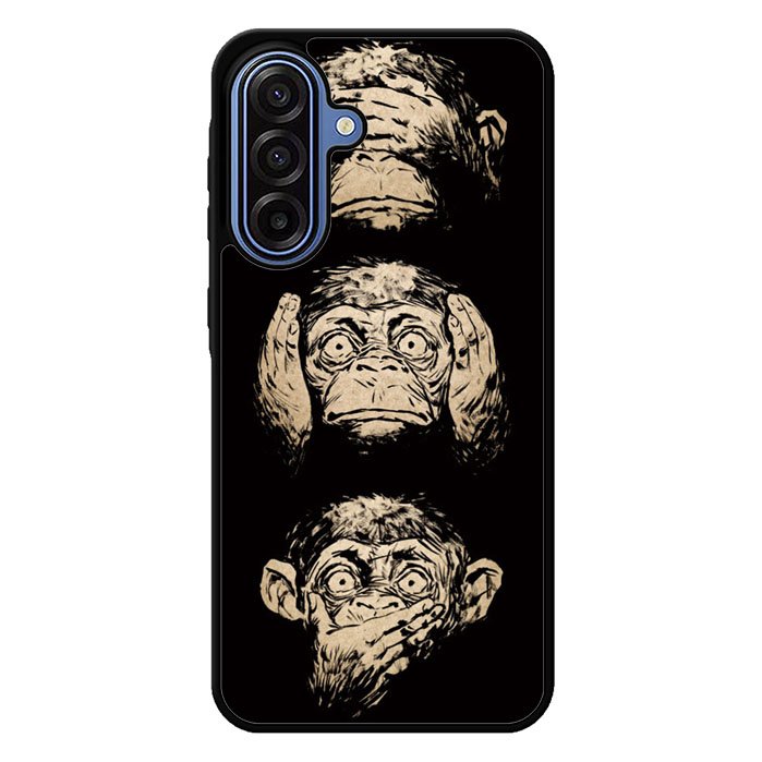 Wisdom Monkeys Thoughtful Quirky Cute Samsung Galaxy A17 5G Case BC1849
