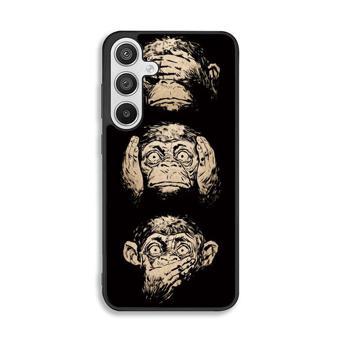 Wisdom Monkeys Thoughtful Quirky Cute Samsung Galaxy A26 5G Case BC1849