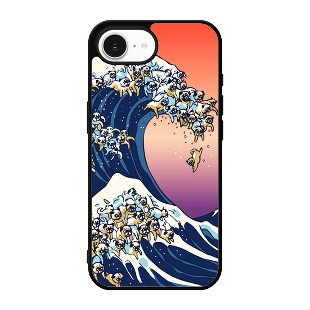 The Great Wave of Pug iPhone 17e Case BC1851