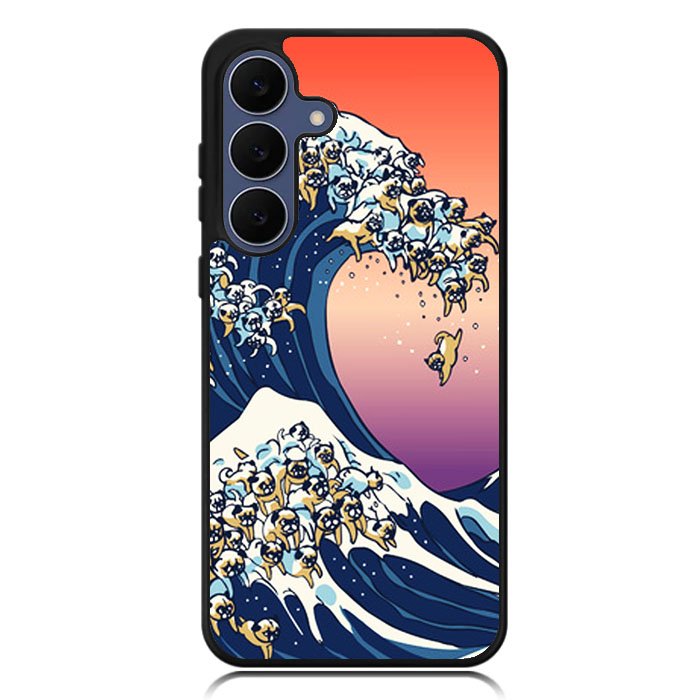 The Great Wave of Pug Samsung Galaxy S25 FE Case BC1851