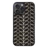 Pattern Orla Kiely Black Case iPhone 15 Pro BC1821