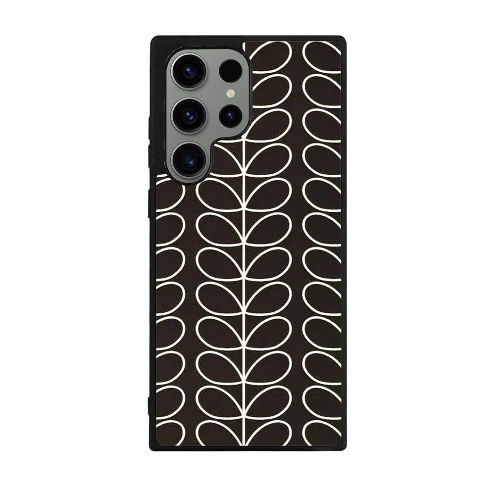 Pattern Orla Kiely Black Case Samsung Galaxy S24 Ultra 5G BC1821
