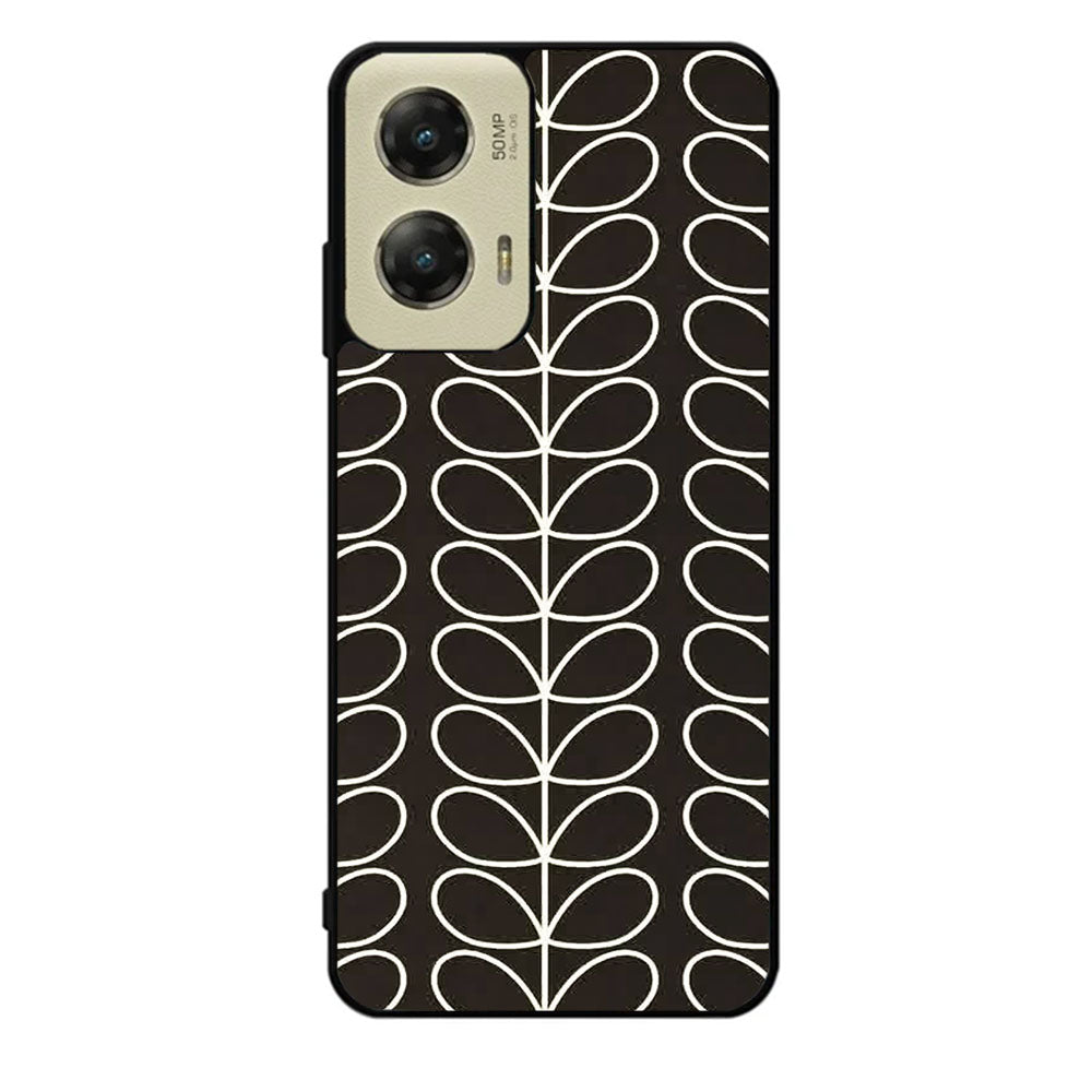 Pattern Orla Kiely Black Case Motorola Moto G Stylus 2024 5G BC1821