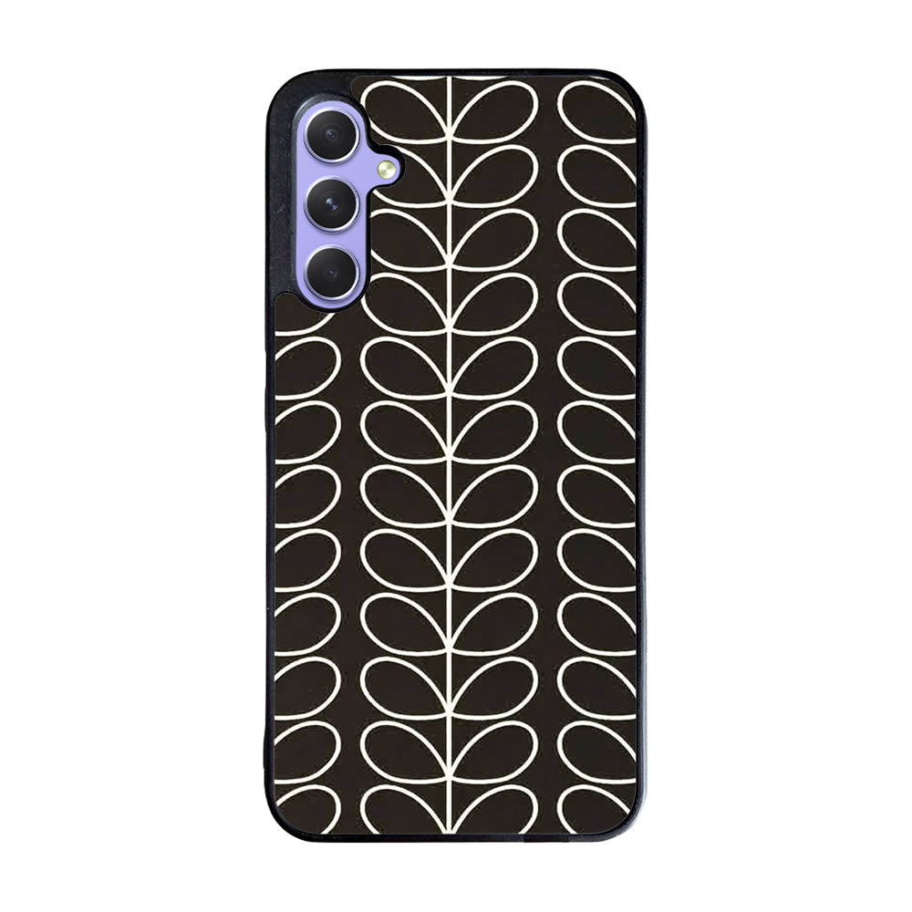 Pattern Orla Kiely Black Case Samsung Galaxy A35 5G BC1821