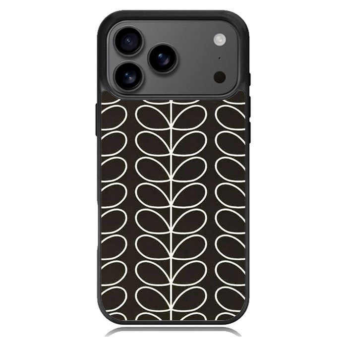 Pattern Orla Kiely Black iPhone 17 Pro Max Case BC1821