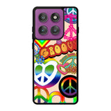 60S PEACE SIGN Case Motorola Moto Edge 60 Pro BC3075