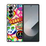60S PEACE SIGN Case Samsung Galaxy Z Fold 6 5G BC3075