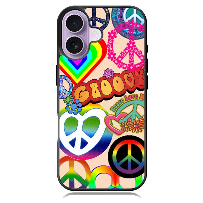60S PEACE SIGN iPhone 17 Case BC3075
