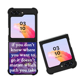 Alice In Wonderland Cheshire Cat Quote Letter Case Samsung Galaxy Z Flip 5 5G BC3077
