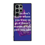 Alice In Wonderland Cheshire Cat Quote Letter Case Samsung Galaxy S24 Ultra 5G BC3077