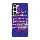 Alice In Wonderland Cheshire Cat Quote Letter Case Samsung Galaxy S24 Plus 5G BC3077