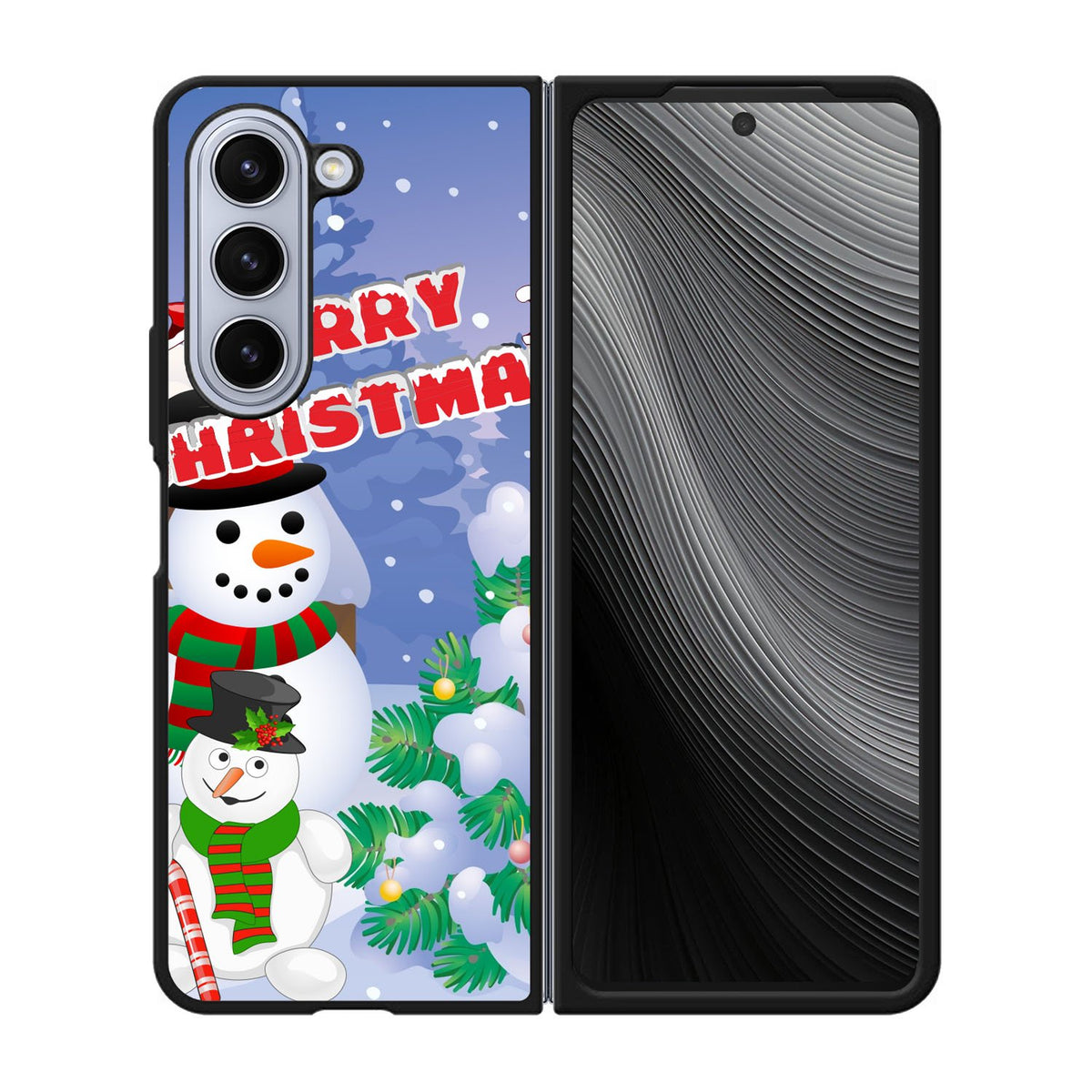 Christmas Snowman Gift Case Samsung Galaxy z Fold 5 5G BC3082