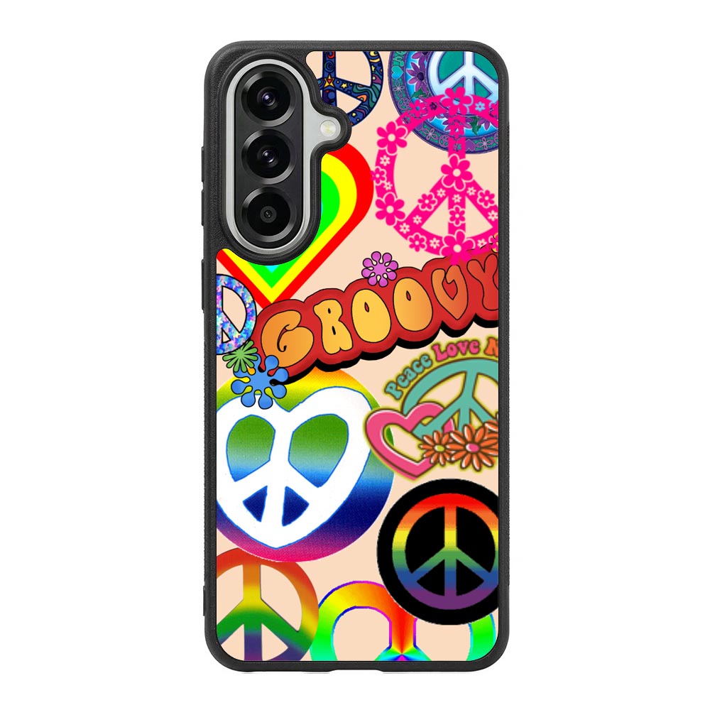 60S PEACE SIGN Samsung Galaxy A57 Case BC3075