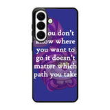 Alice In Wonderland Cheshire Cat Quote Letter Samsung Galaxy S26 Plus Case BC3077