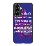 Alice In Wonderland Cheshire Cat Quote Letter Samsung Galaxy A37 Case BC3077