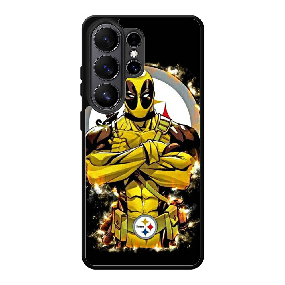 Pittsburgh Steelers Deadpool Samsung Galaxy S26 Plus Case DC1441