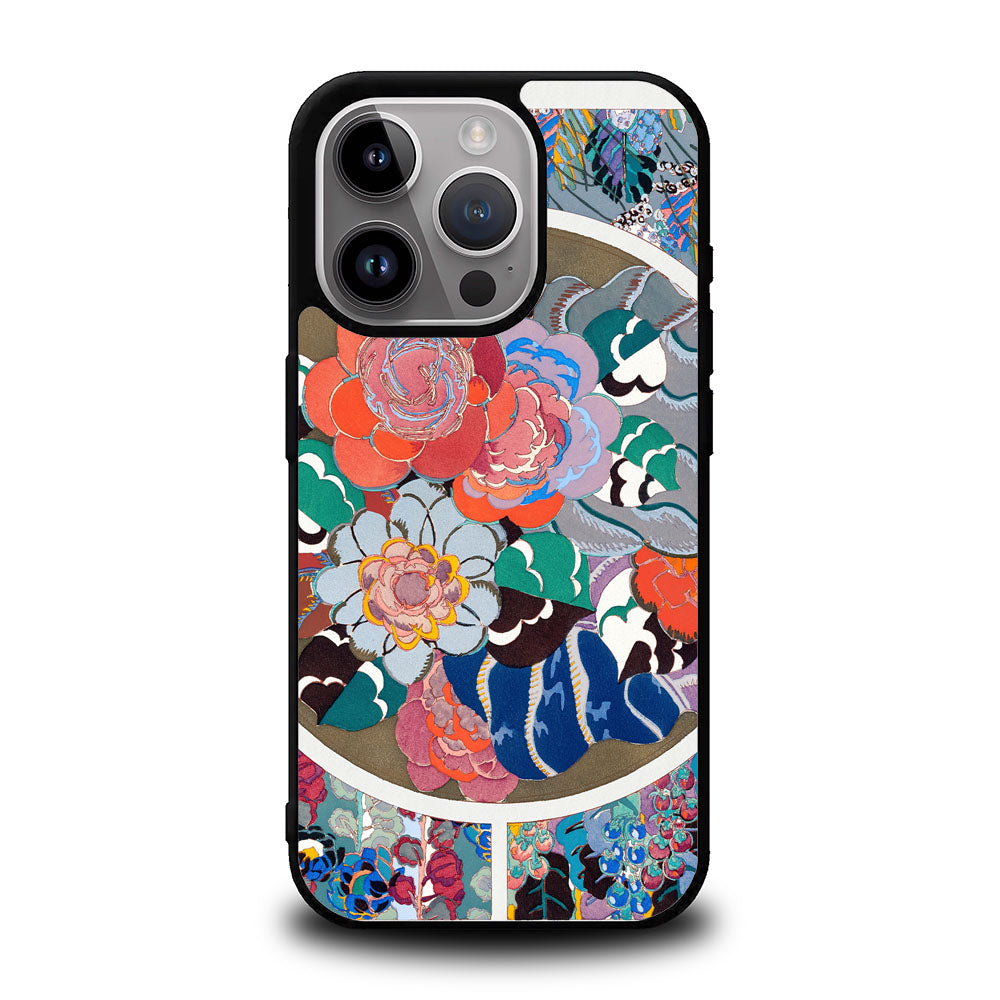 Flower Art Deco Case Covers iPhone 16 Pro Max BC0261
