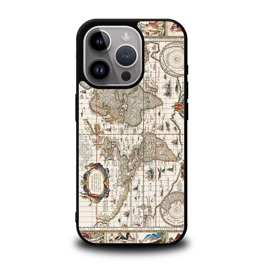 Vintage Maps Case Covers iPhone 16 Pro Max BC0264