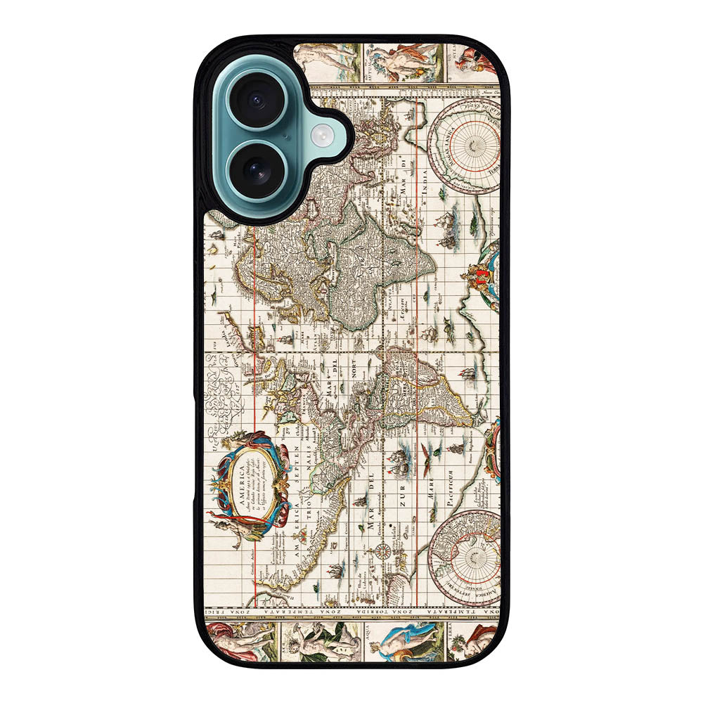 Vintage Maps Case Covers iPhone 16 BC0264