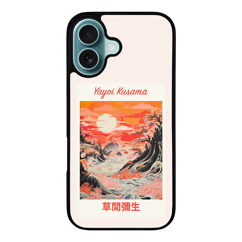 Sunset Sakura Yayoi Kusama Art Case Covers iPhone 16 Plus BC0303