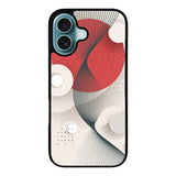 Geometry Art Red Case Covers iPhone 16 BC0355