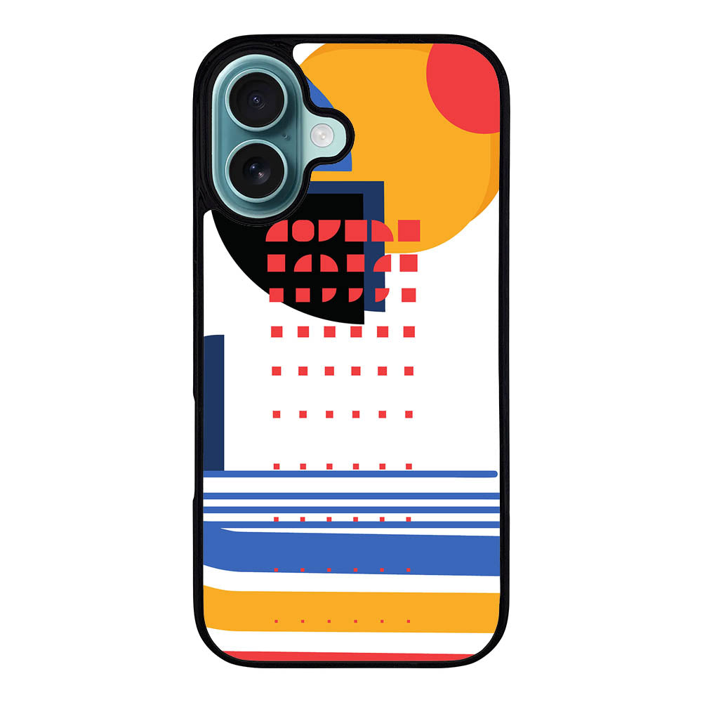 Minimalist Bauhaus Art Case Covers iPhone 16 Plus BC0375