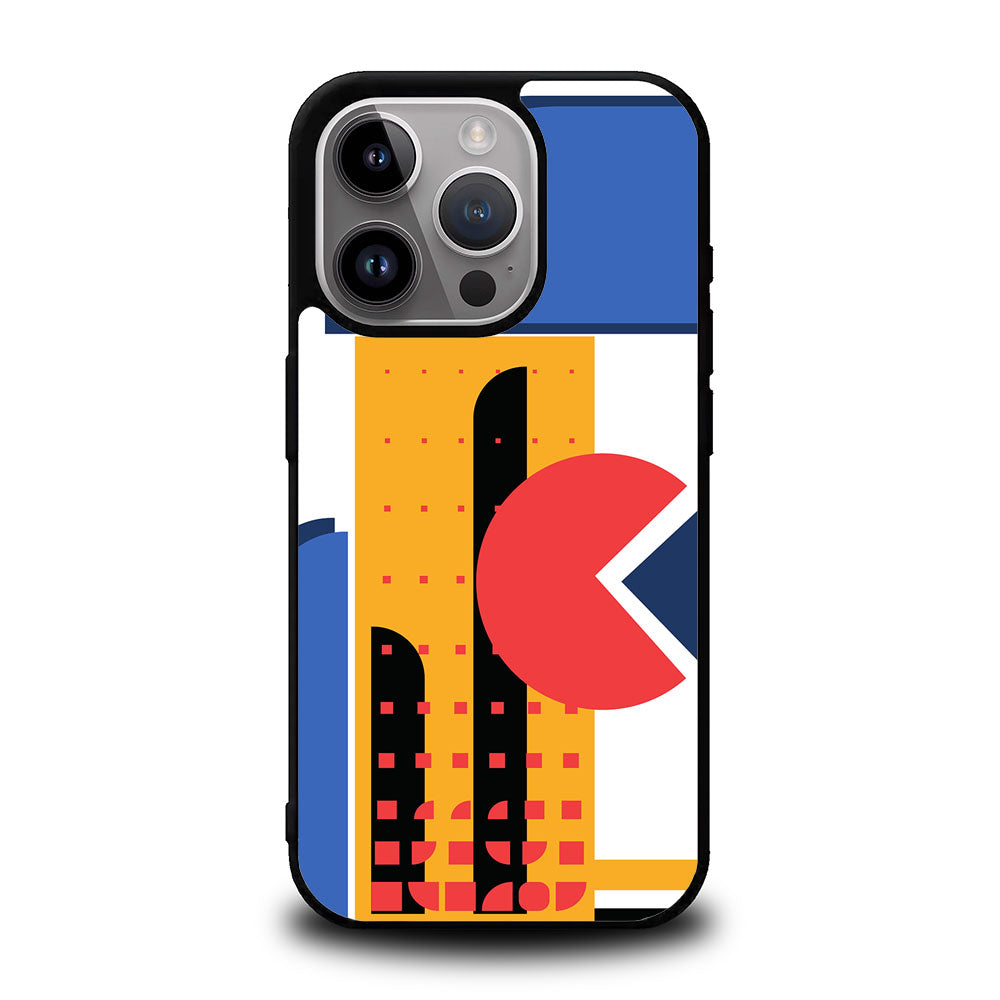 Minimalist Bauhaus Art Case Covers iPhone 16 Pro BC0376