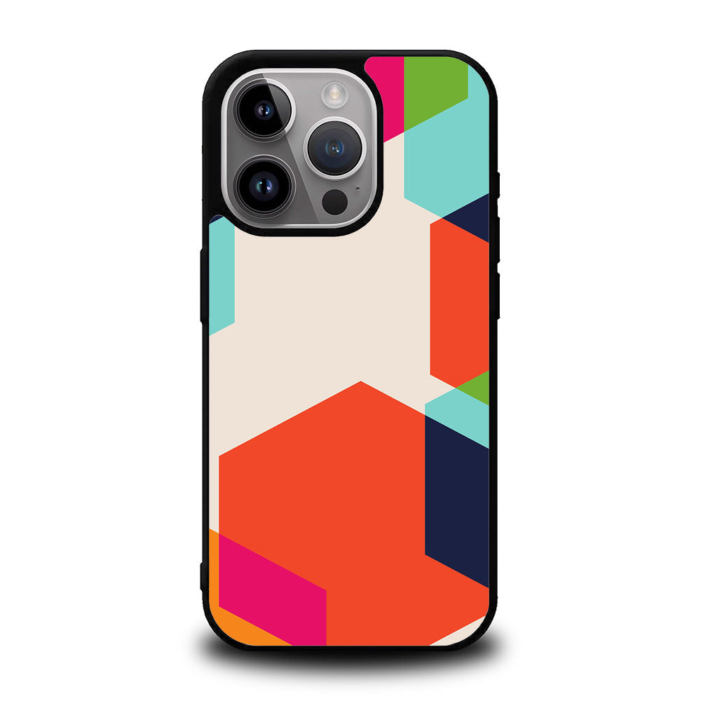 Geometry Hexagon Art Case Covers iPhone 16 Pro BC0398