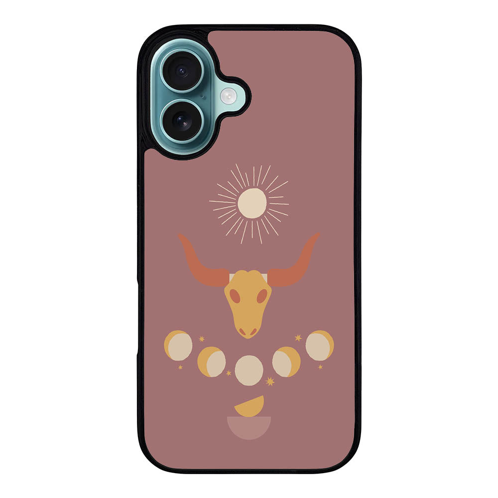Bull Moon Aesthetic Case Covers iPhone 16 Plus BC0417