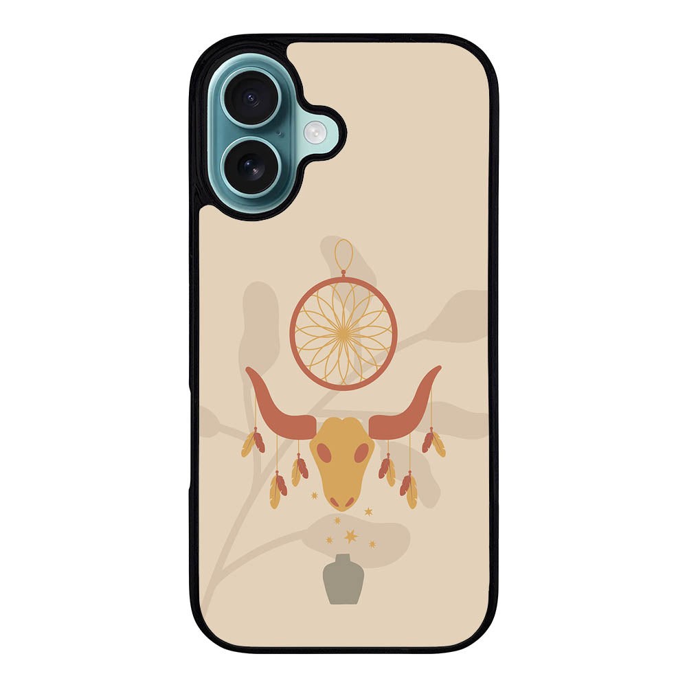Bull Floral Aesthetic Case Covers iPhone 16 Plus BC0420