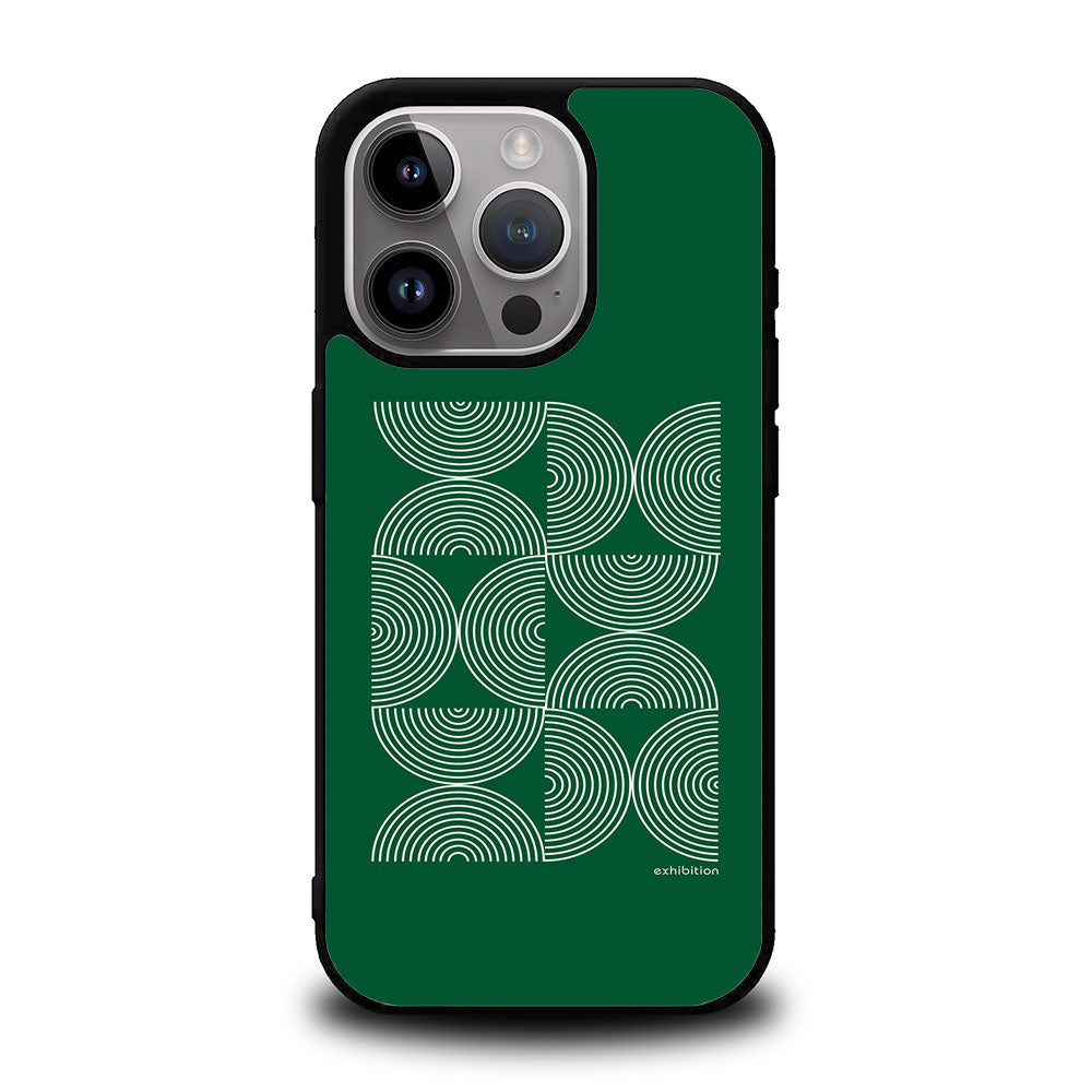 Bauhaus Circle Square Green Case Covers iPhone 16 Pro Max BC0042