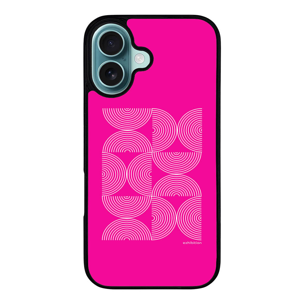 Bauhaus Circle Square Pink Case Covers iPhone 16 Plus BC0047