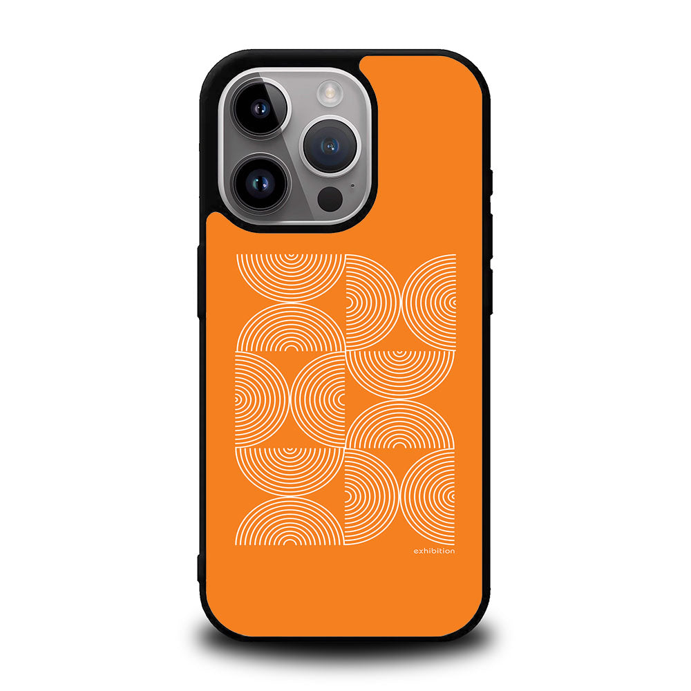 Bauhaus Circle Square Orange Case Covers iPhone 16 Pro BC0046