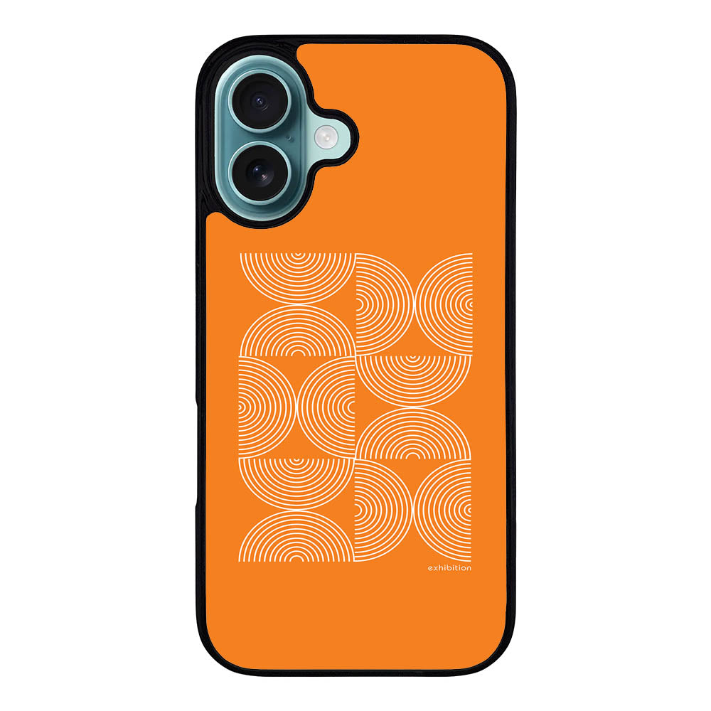 Bauhaus Circle Square Orange Case Covers iPhone 16 Plus BC0046