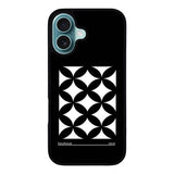 Bauhaus Circle Square Black Case Covers iPhone 16 Plus BC0032