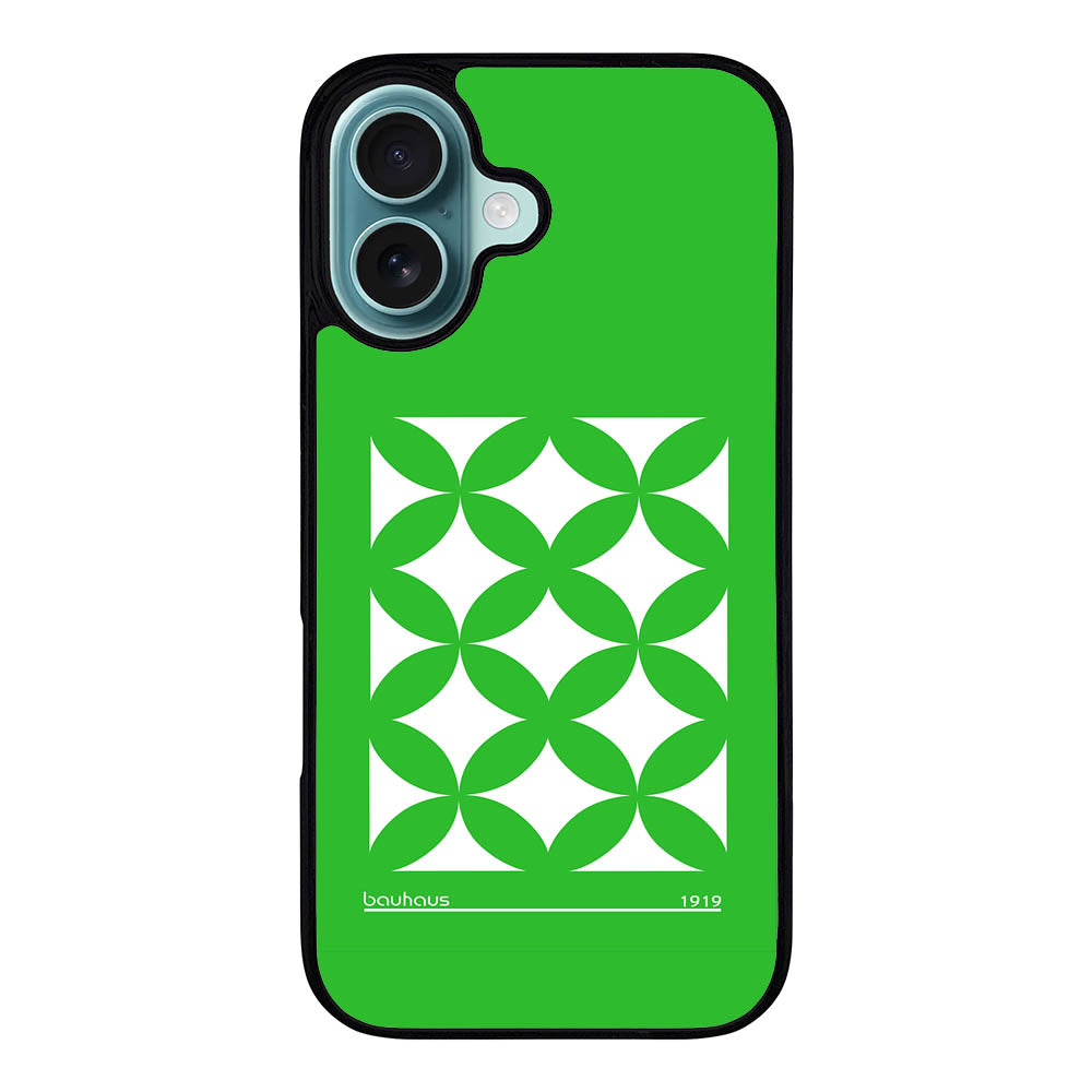 Bauhaus Circle Square Green Case Covers iPhone 16 BC0043