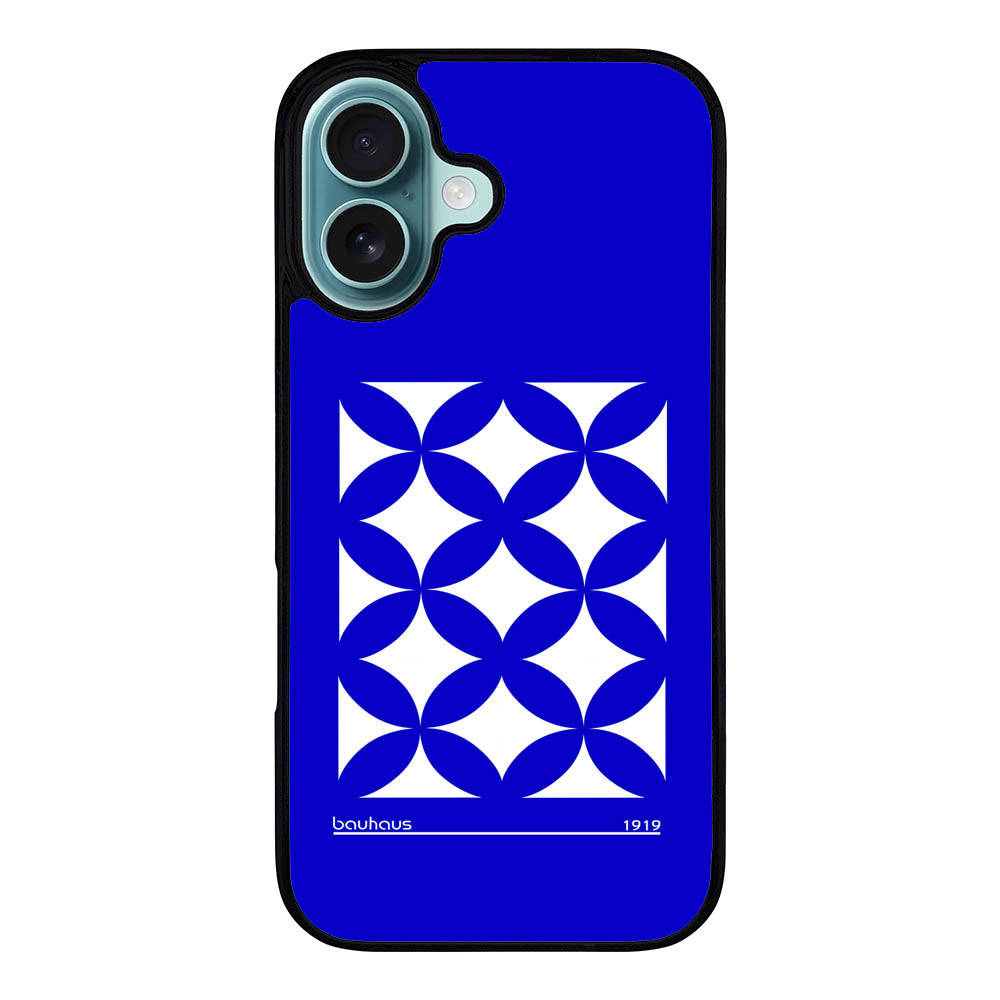 Bauhaus Circle Square Blue Case Covers iPhone 16 BC0034