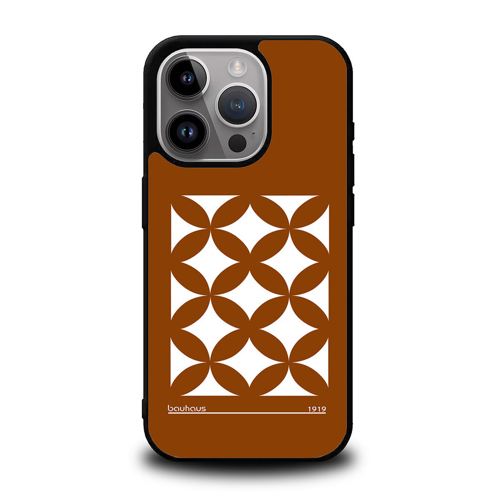 Bauhaus Circle Square Brown Case Covers iPhone 16 Pro BC0036