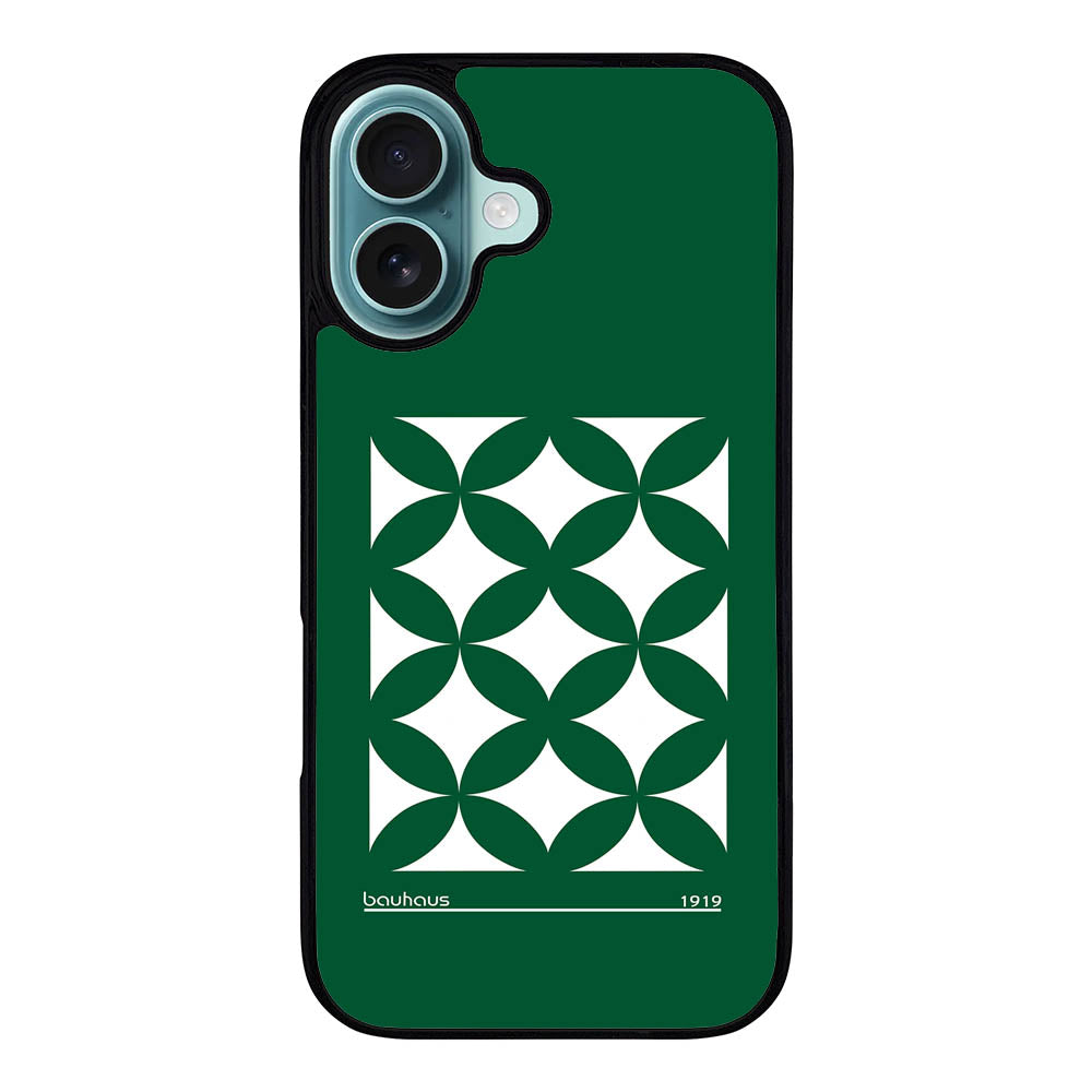 Bauhaus Circle Square Green Case Covers iPhone 16 BC0044