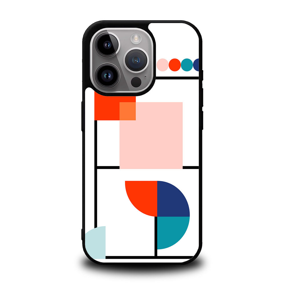 Abstract Geometry Circle Case Covers iPhone 16 Pro BC0006