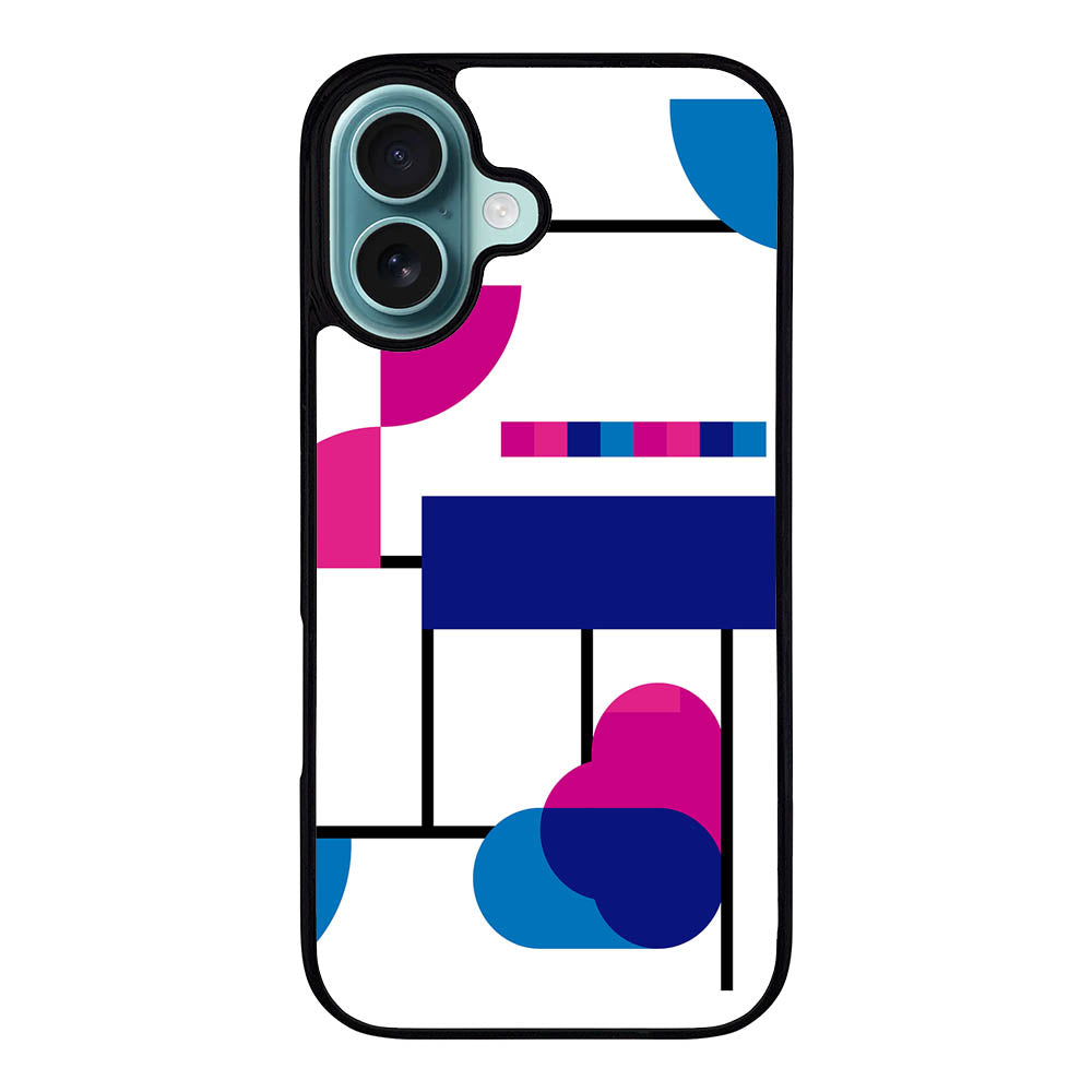 Abstract Geometry Circle Case Covers iPhone 16 Plus BC0007